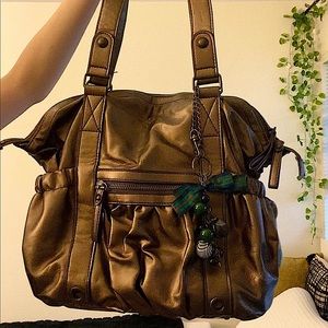 ✨Made in Japan✨ bronze metallic shoulder bag